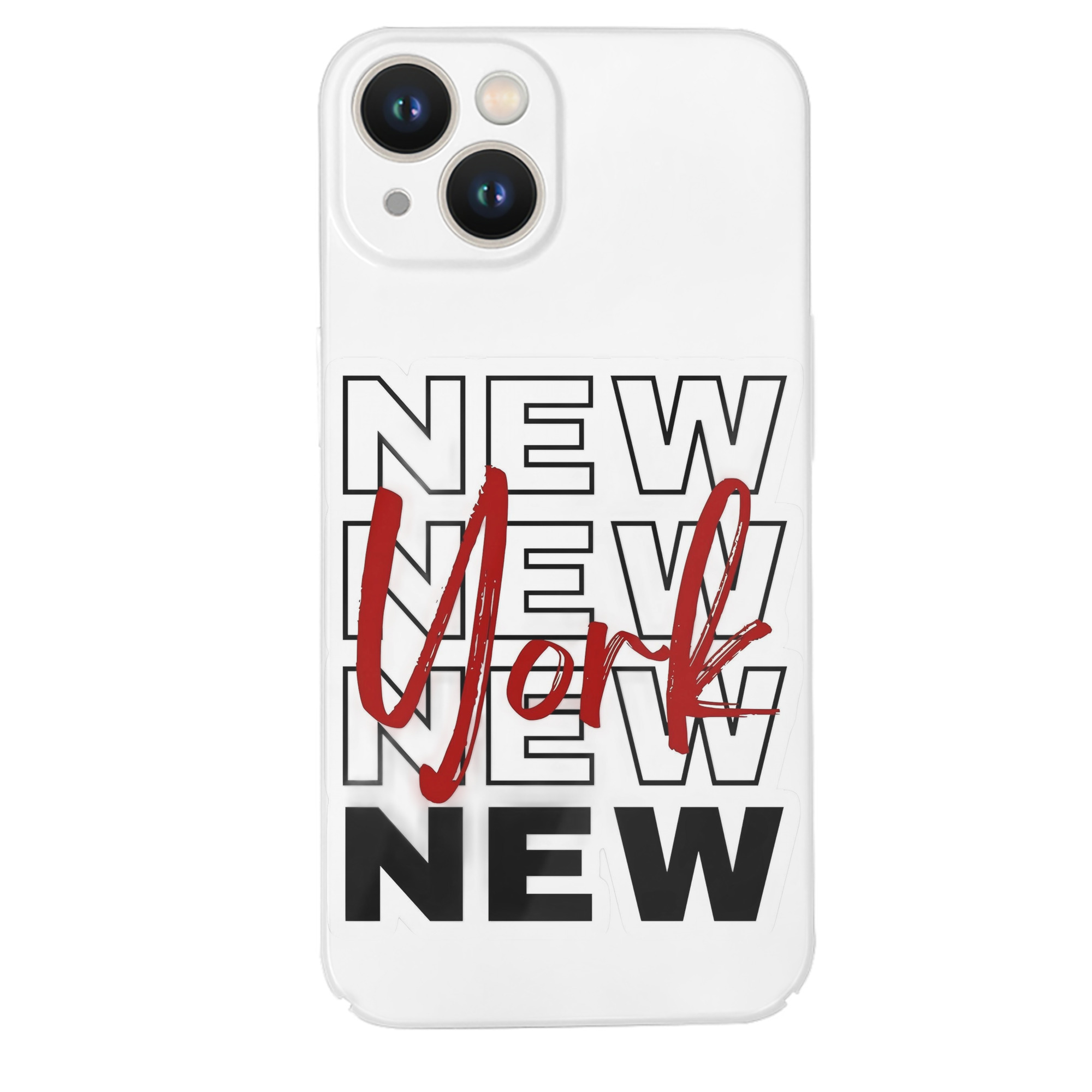 New York Yankees New York Logo IPhone 14 Series Full-Cover Hard Case – Shockproof With Raised Camera Protection – Precise Cutouts, Wireless Charging Compatible – Durable, Anti-Yellowing, Easy To Clean